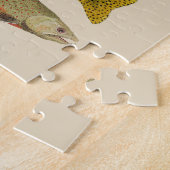 マス及びサーモンピンクのジグソーパズル ジグソーパズル (側面)