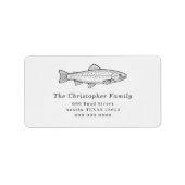 マス差出人住所ラベル ラベル (正面)