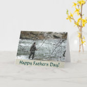 マス漁師ファーザーズデイカード カード (黄色い花)