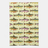 マス漁師 キッチンタオル (縦)