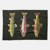 マス漁師 キッチンタオル (横)