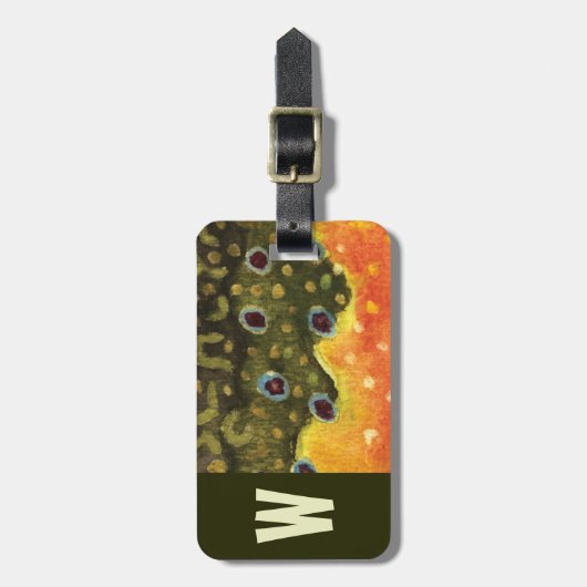 マス漁師 ラゲッジタグ (正面縦)