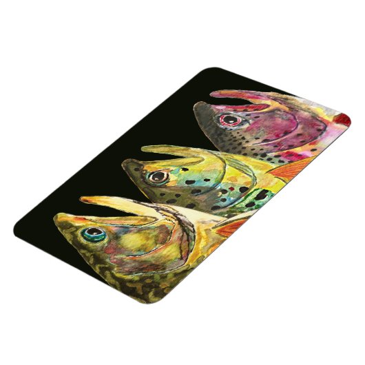 マス用フライフィッシング マグネット (左側)