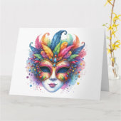 マス素晴らしクカラフル・カード カード (黄色い花)