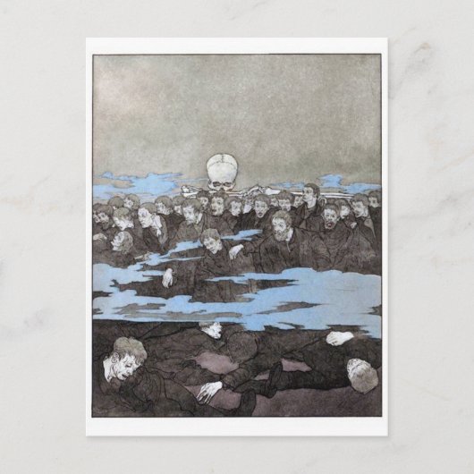 マス葉書の死 ポストカード (正面)