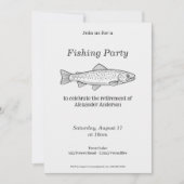 マス釣りパーティーの招待状 招待状 (正面)