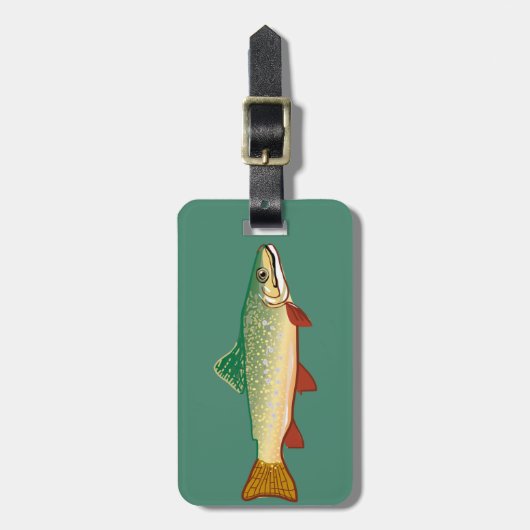 マス釣り人芸 ラゲッジタグ (正面縦)