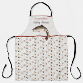 マス釣り漁師が飛ぶ素晴らし エプロン (正面)