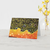 マス釣り カード (黄色い花)