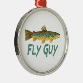 マス釣り メタルオーナメント (右)