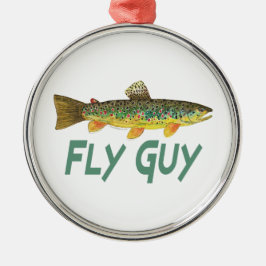 マス釣り メタルオーナメント