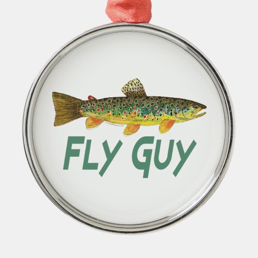 マス釣り メタルオーナメント (正面)