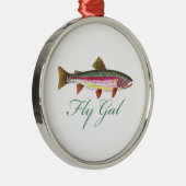 マス釣り メタルオーナメント (右)