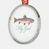 マス釣り メタルオーナメント (左)