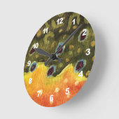 マス釣り ラウンド壁時計 (傾斜)