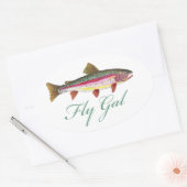 マス釣り 楕円形シール (封筒)