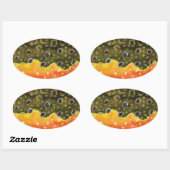 マス釣り 楕円形シール (シート)