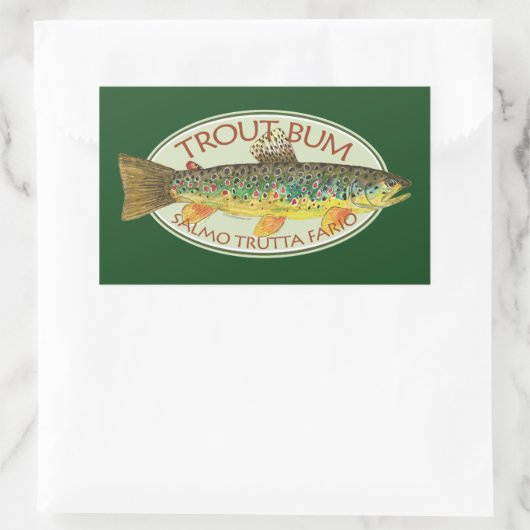 マス釣り 長方形シール (バッグ)