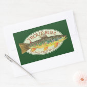 マス釣り 長方形シール (封筒)