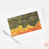 マス釣り 長方形シール (封筒)