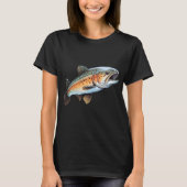 マス釣り Tシャツ (正面)