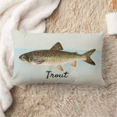 マス魚コテージ屋外枕 ランバークッション (ブランケット)