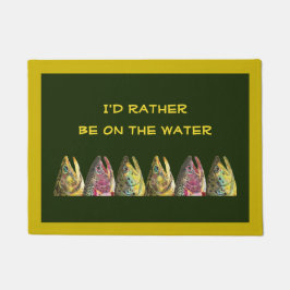 マス魚釣りアングラーズ ドアマット