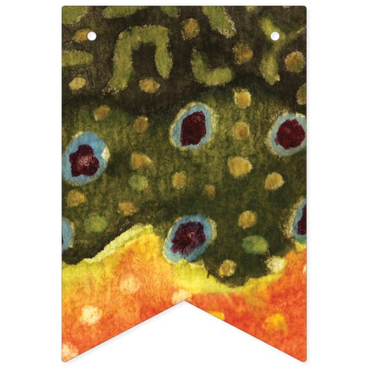 マス魚釣りパーティー バンティングフラッグ (第1の旗)