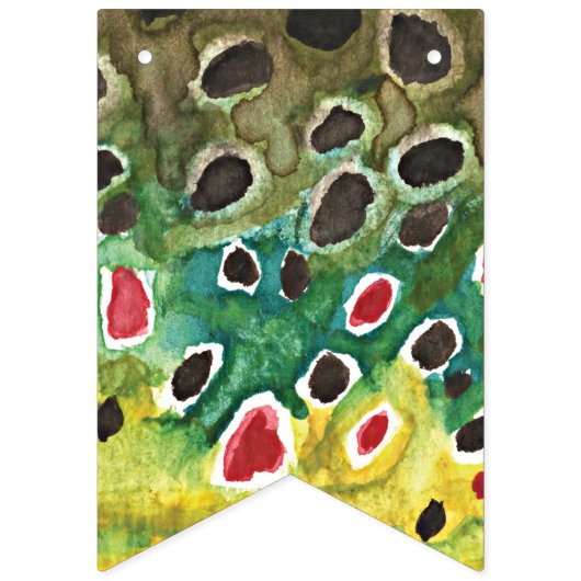 マス魚釣りパーティー バンティングフラッグ (第3の旗)