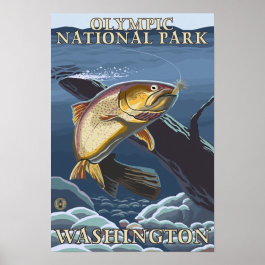 マス魚釣り断面2 ポスター (正面)