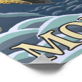 マス魚釣り断面3 ポスター (角)