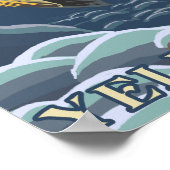 マス魚釣り断面5 ポスター (角)