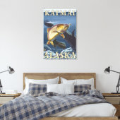 マス魚釣り断面 – アラスカ,カトマイ キャンバスプリント (インサイチュ (寝室))