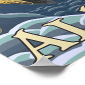 マス魚釣り断面 – アラスカ,コルドバ ポスター (角)