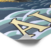 マス魚釣り断面 – アラスカ、ドーソン ポスター (角)