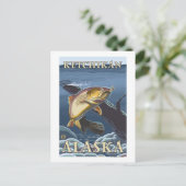 マス魚釣り断面 – ケチカン， ポストカード (スタンド正面)