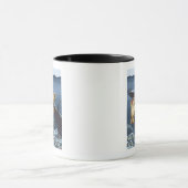 マス魚釣り断面 – 西イエローストーン, マグカップ (中央)