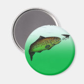 マス魚釣り磁石 マグネット (正面/裏面)