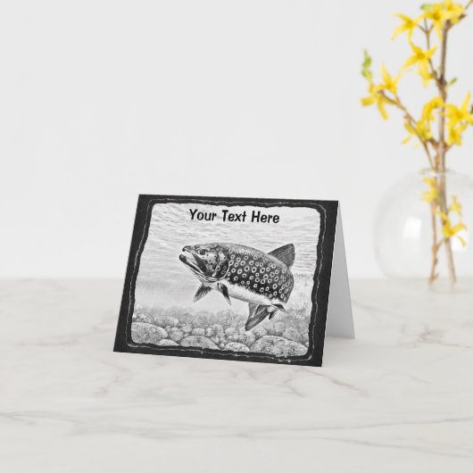 マス魚釣り術 カード (黄色い花)