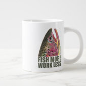 マス魚釣り詳細 ジャンボコーヒーマグカップ (右)