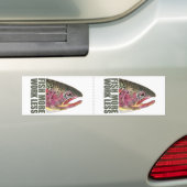 マス魚釣り詳細 バンパーステッカー (車上)