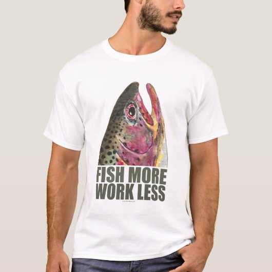 マス魚釣り詳細 Tシャツ (正面)