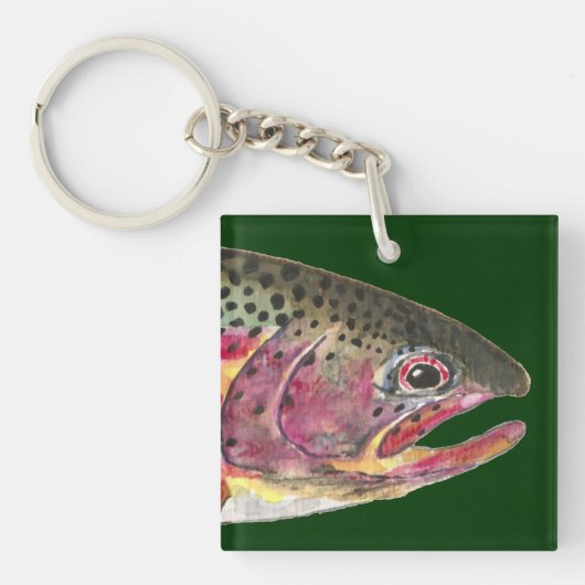 マス魚釣り キーホルダー (正面)