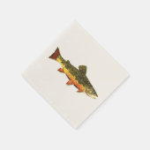 マス魚釣り スタンダードカクテルナプキン (角)