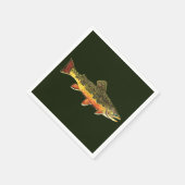 マス魚釣り スタンダードカクテルナプキン (角)