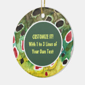 マス魚釣り セラミックオーナメント (左)