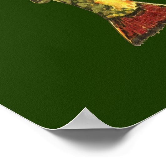 マス魚釣り ポスター (角)