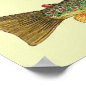 マス魚釣り ポスター (角)