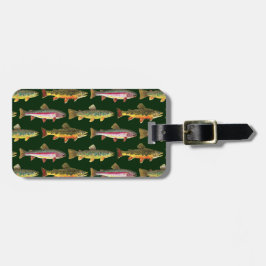 マス魚釣り ラゲッジタグ