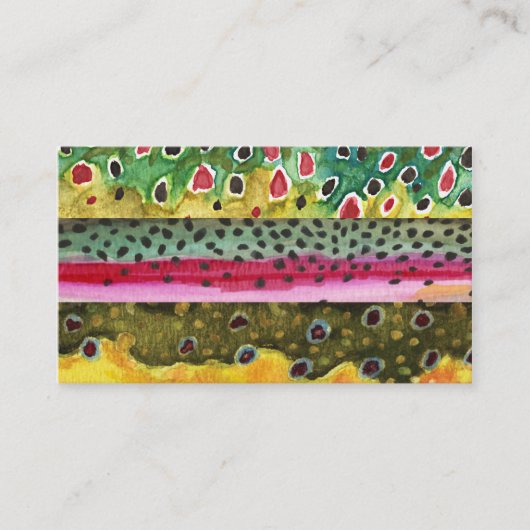 マス魚釣り 名刺 (正面)